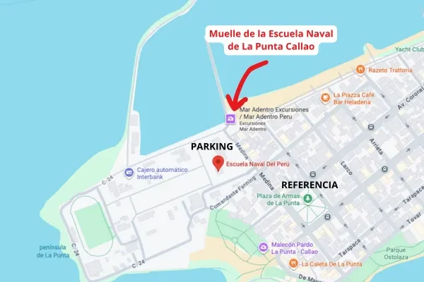 Cómo llegar al Club Náutico de la Escuela Naval de La Punta, Callao: ubicación del embarcadero, estacionamiento y punto de referencia