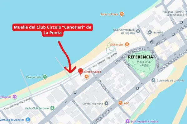 Cómo llegar al Club Canottieri de La Punta, Callao: ubicación del embarcadero, estacionamiento y punto de referencia
