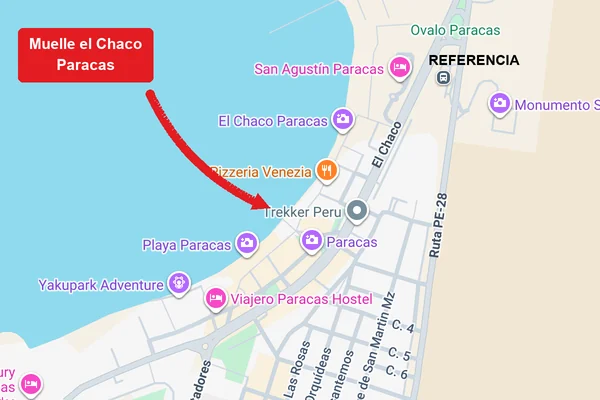 Cómo llegar al Muelle el Chaco, Paracas: ubicación del embarcadero, estacionamiento y punto de referencia